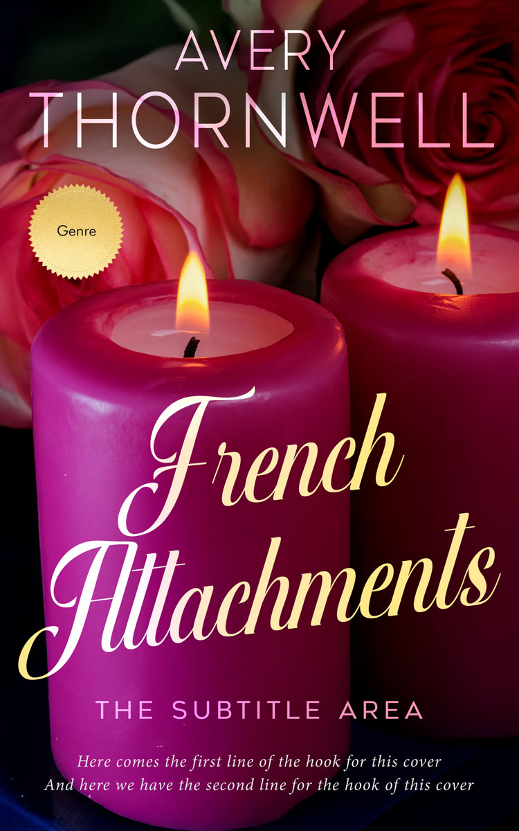 2D view of Custom & Premade Romance Book Cover - Aubergine #17790 | BookCoverZone*