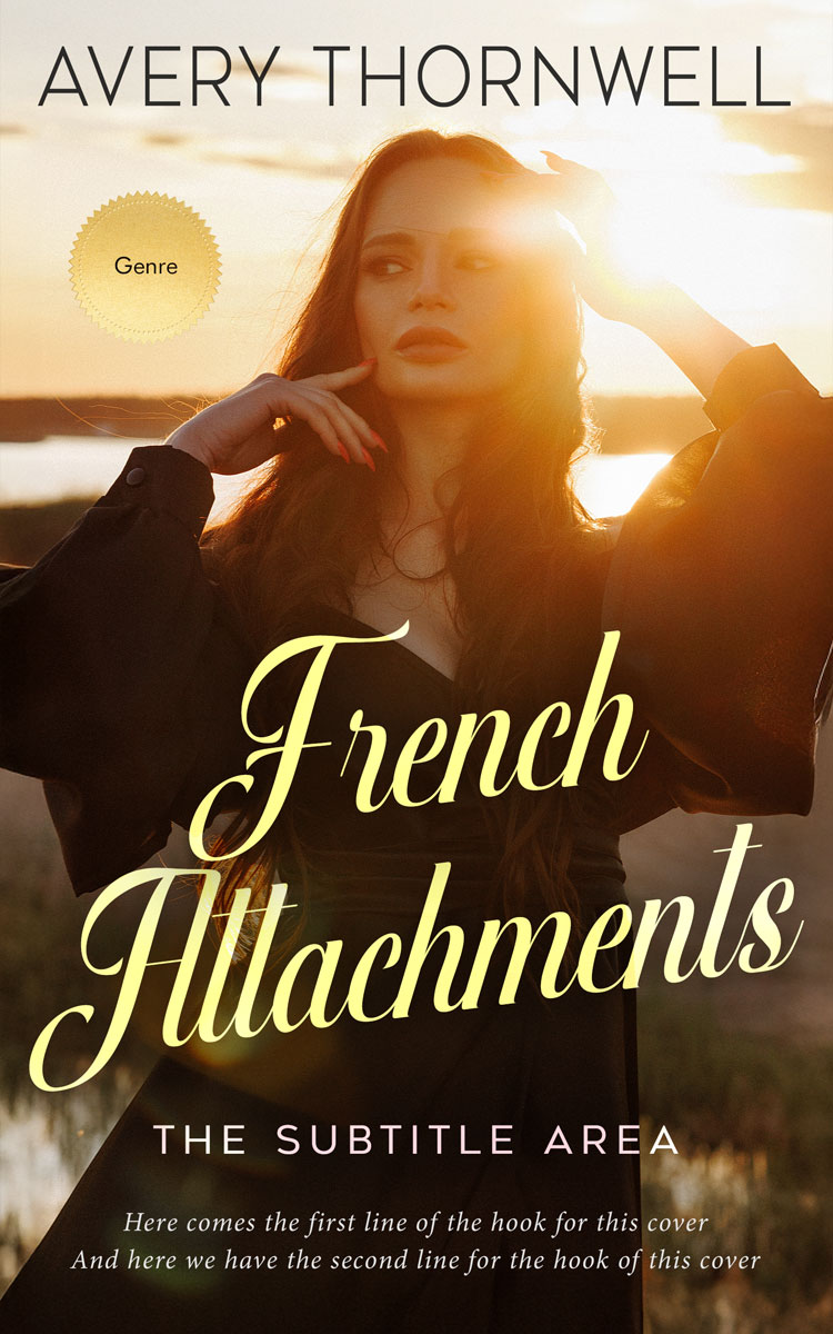 2D view of Custom & Premade Romance Book Cover - Chamois #17793 | BookCoverZone*