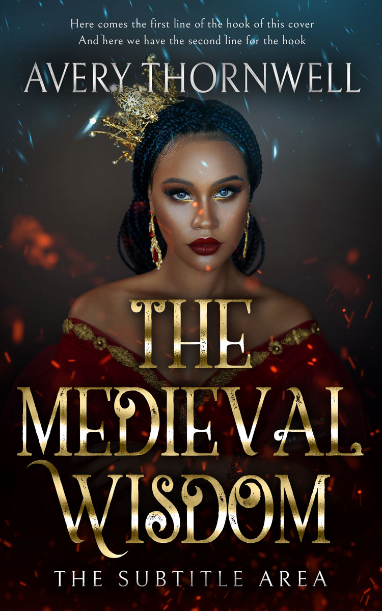 2D view of Premade  Book Cover - Thunder #17834 | BookCoverZone*