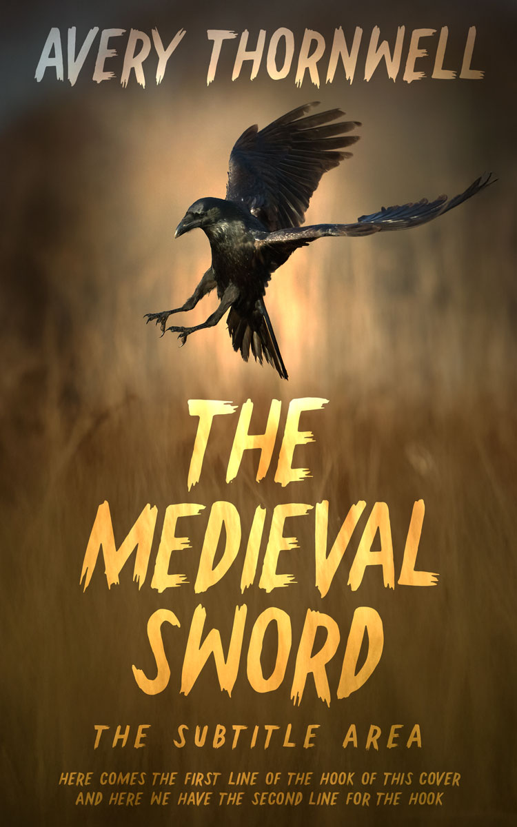 2D view of Premade  Book Cover - Metallic Bronze #17841 | BookCoverZone*