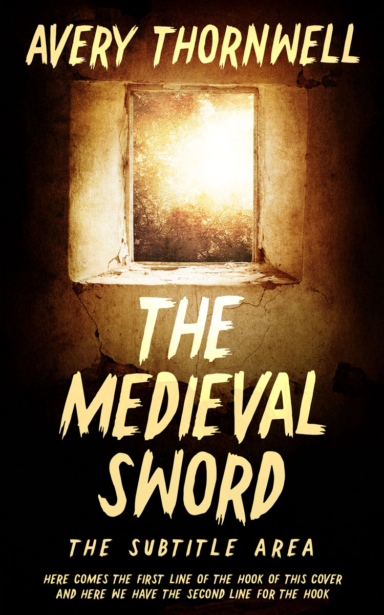 2D view of Premade  Book Cover - Crowshead #17842 | BookCoverZone*