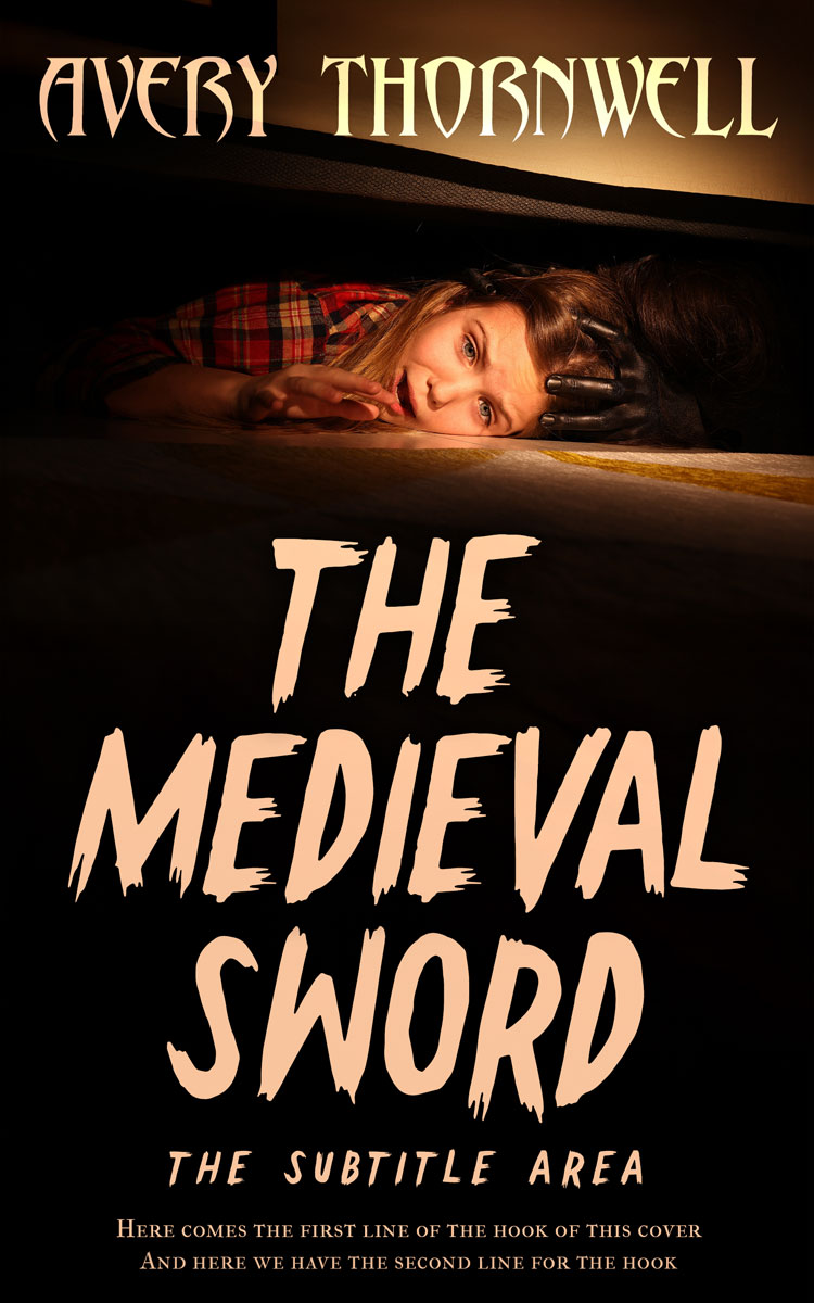 2D view of Premade Mystery & Thriller & Suspense Book Cover - Gold Sand #17847 | BookCoverZone*