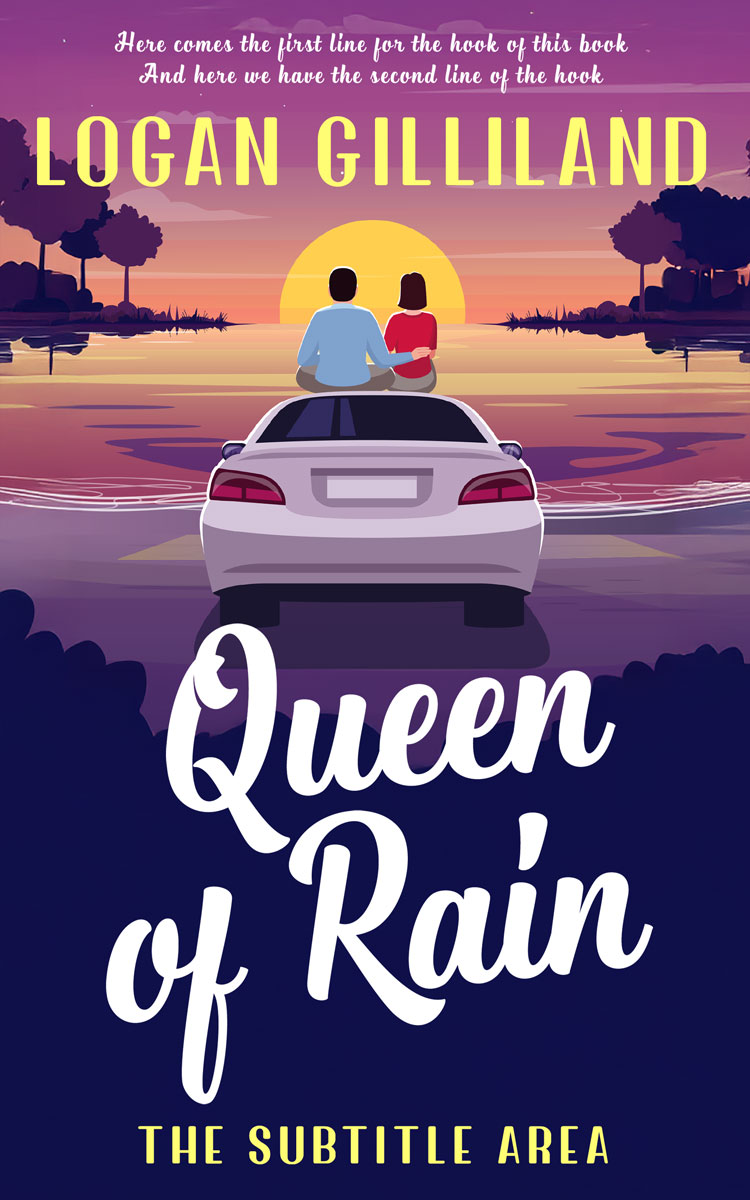 2D view of Premade Romance Book Cover - Cameo #17861 | BookCoverZone*