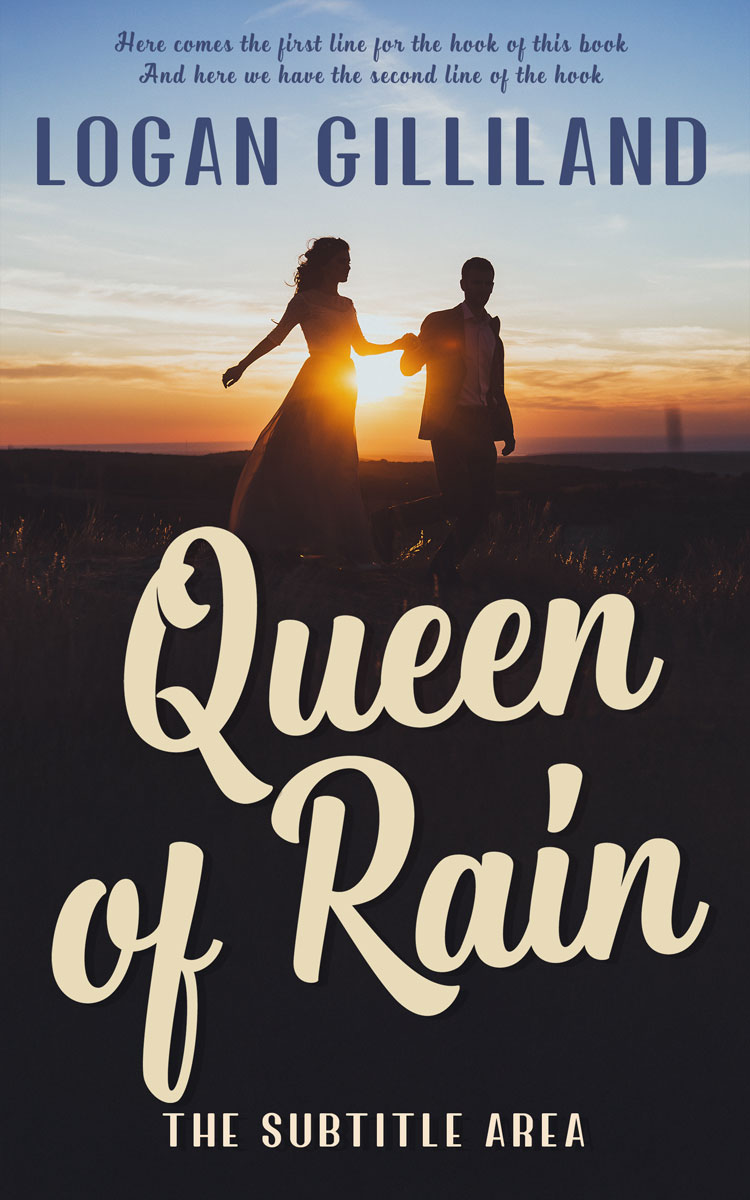 2D view of Premade Romance Book Cover - Thunder #17865 | BookCoverZone*