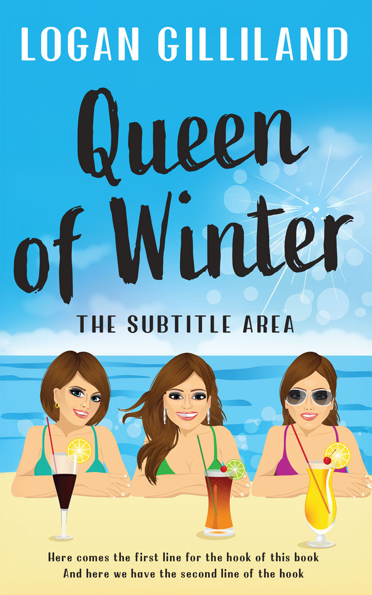 2D view of Premade Travel Book Cover - Double Colonial White #17878 | BookCoverZone*