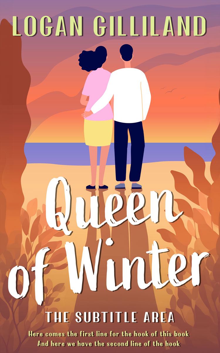 2D view of Premade Romance Book Cover - Santa Fe