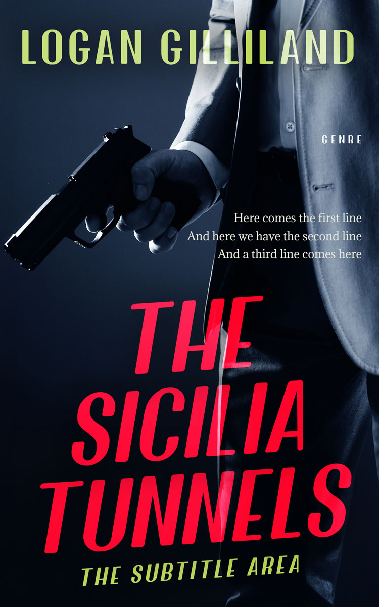 2D view of Premade Mystery & Thriller & Suspense Book Cover - Ebony #17913 | BookCoverZone*
