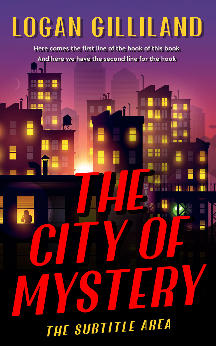 2D view of Premade Mystery & Thriller & Suspense Book Cover - Cinnabar #17918 | BookCoverZone*