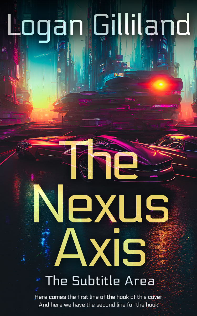 2D view of Premade Science Fiction Book Cover - Tan #17948 | BookCoverZone*