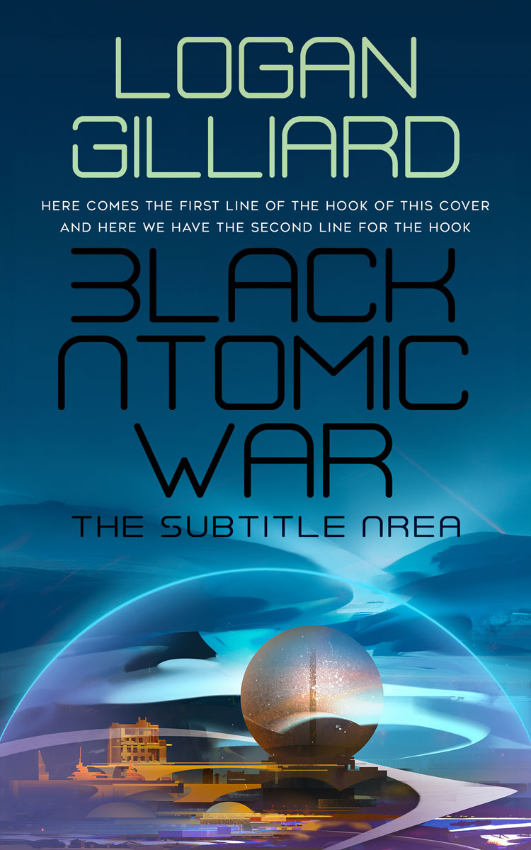 2D view of Premade Science Fiction Book Cover - Chathams Blue #18022 | BookCoverZone*