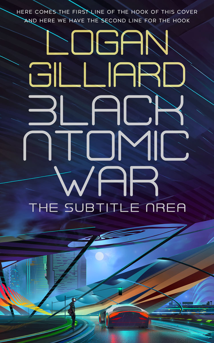 2D view of Premade Science Fiction Book Cover - Ebony Clay #18023 | BookCoverZone*