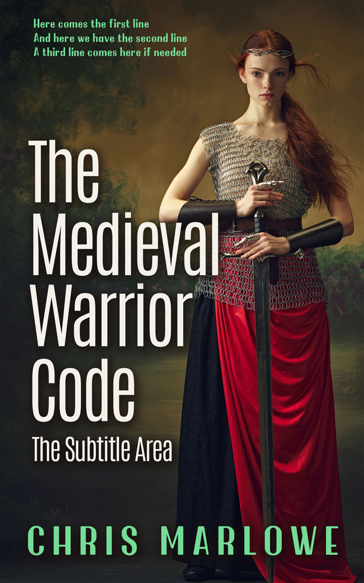 2D view of Premade Historical Book Cover - Cocoa Brown #18111 | BookCoverZone*