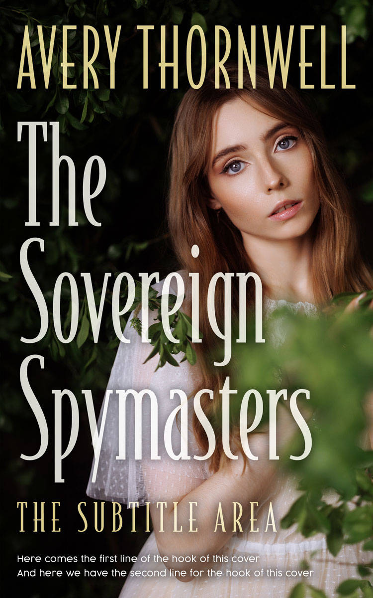 2D view of Premade  Book Cover - Soft Amber #18167 | BookCoverZone*
