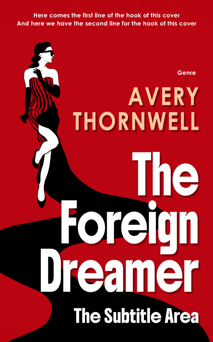 2D view of Premade Mystery & Thriller & Suspense Book Cover - Monza #18199 | BookCoverZone*