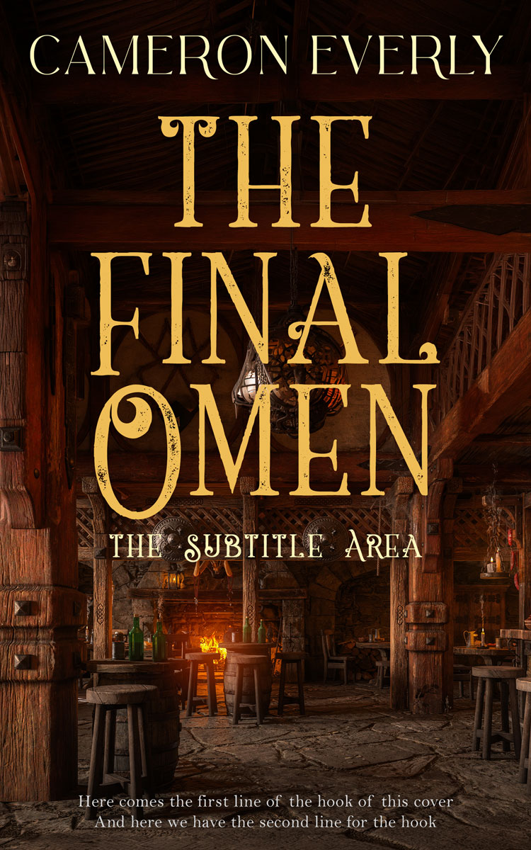 2D view of Premade Fantasy Book Cover - Crowshead #18272 | BookCoverZone*