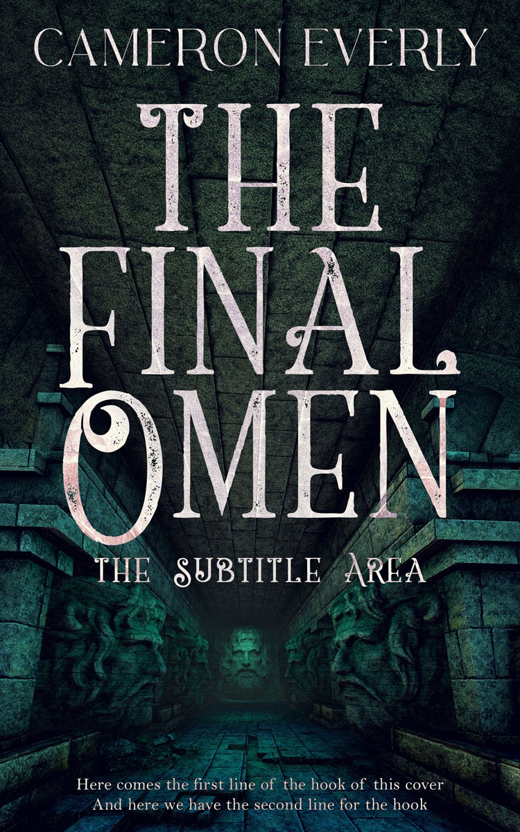 2D view of Premade Horror Book Cover - Aztec #18279 | BookCoverZone*