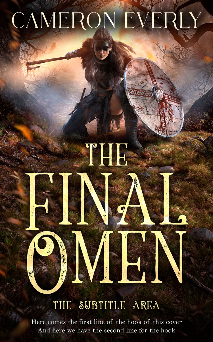 2D view of Premade Fantasy Book Cover - Eclipse #18287 | BookCoverZone*
