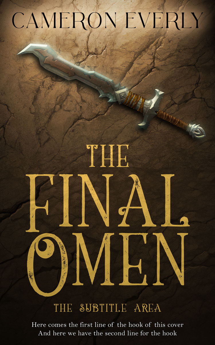 2D view of Premade Fantasy Book Cover - Oil #18290 | BookCoverZone*