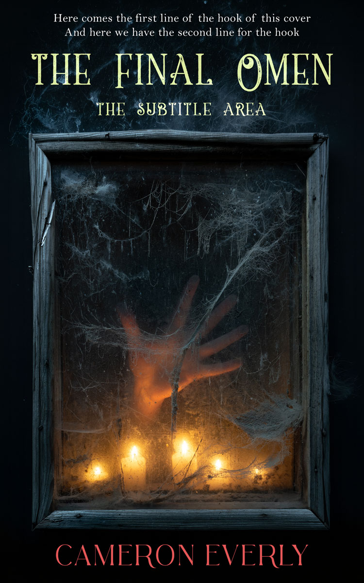 2D view of Premade Horror Book Cover - Bunker #18295 | BookCoverZone*