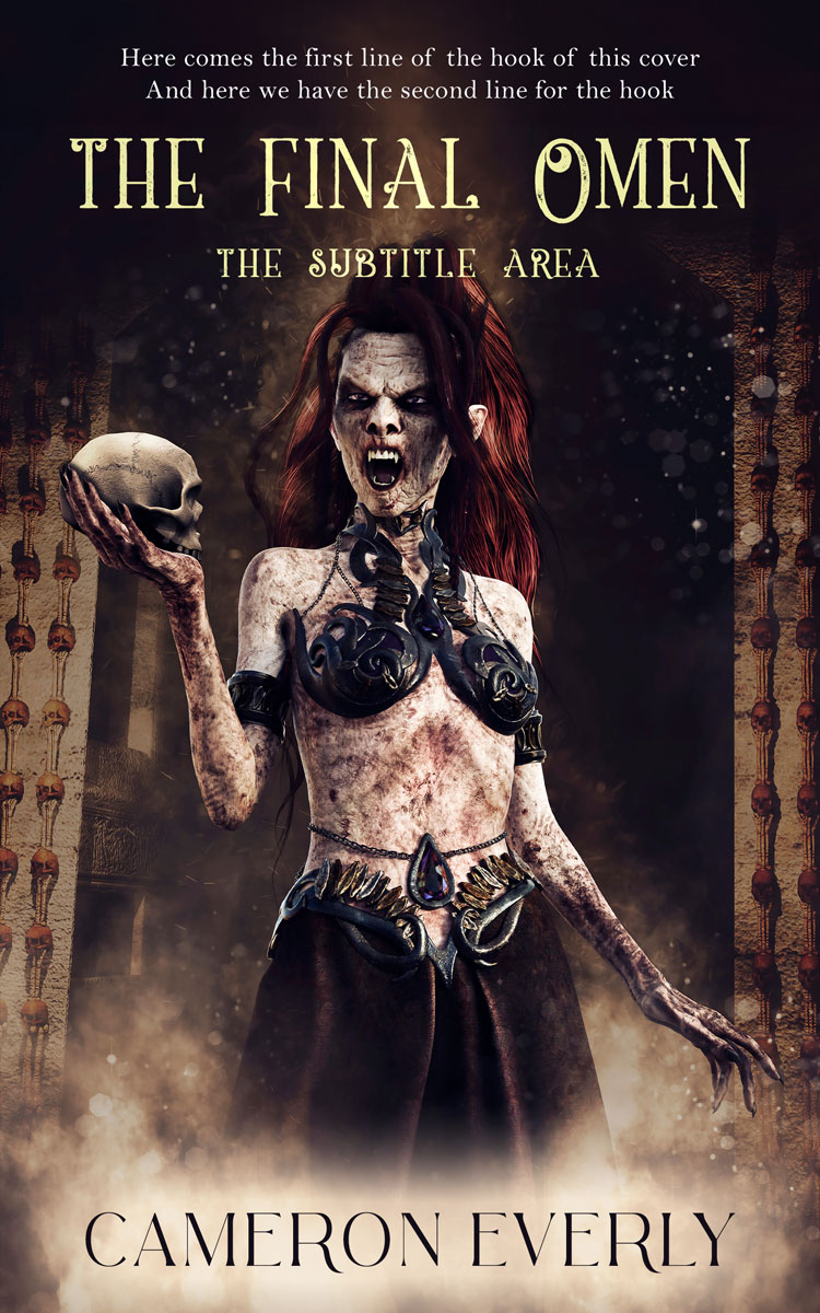 2D view of Premade Horror Book Cover - Rodeo Dust #18296 | BookCoverZone*