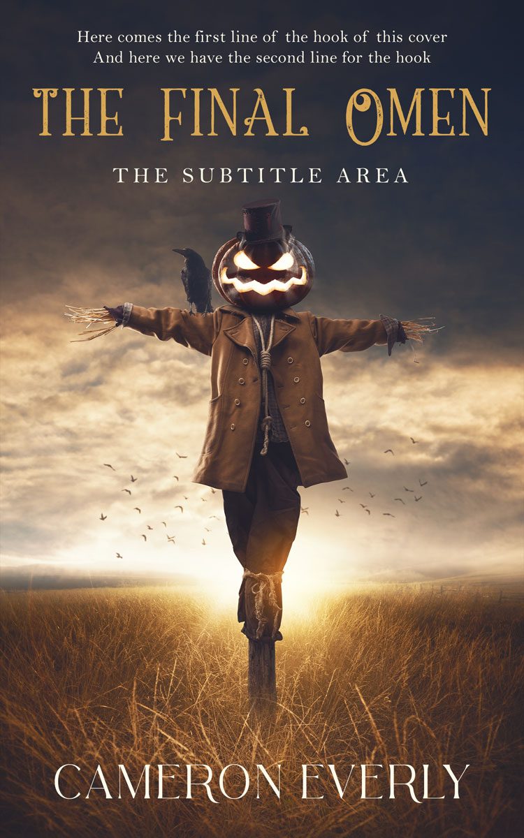 2D view of Premade Horror Book Cover - Woody Brown #18297 | BookCoverZone*