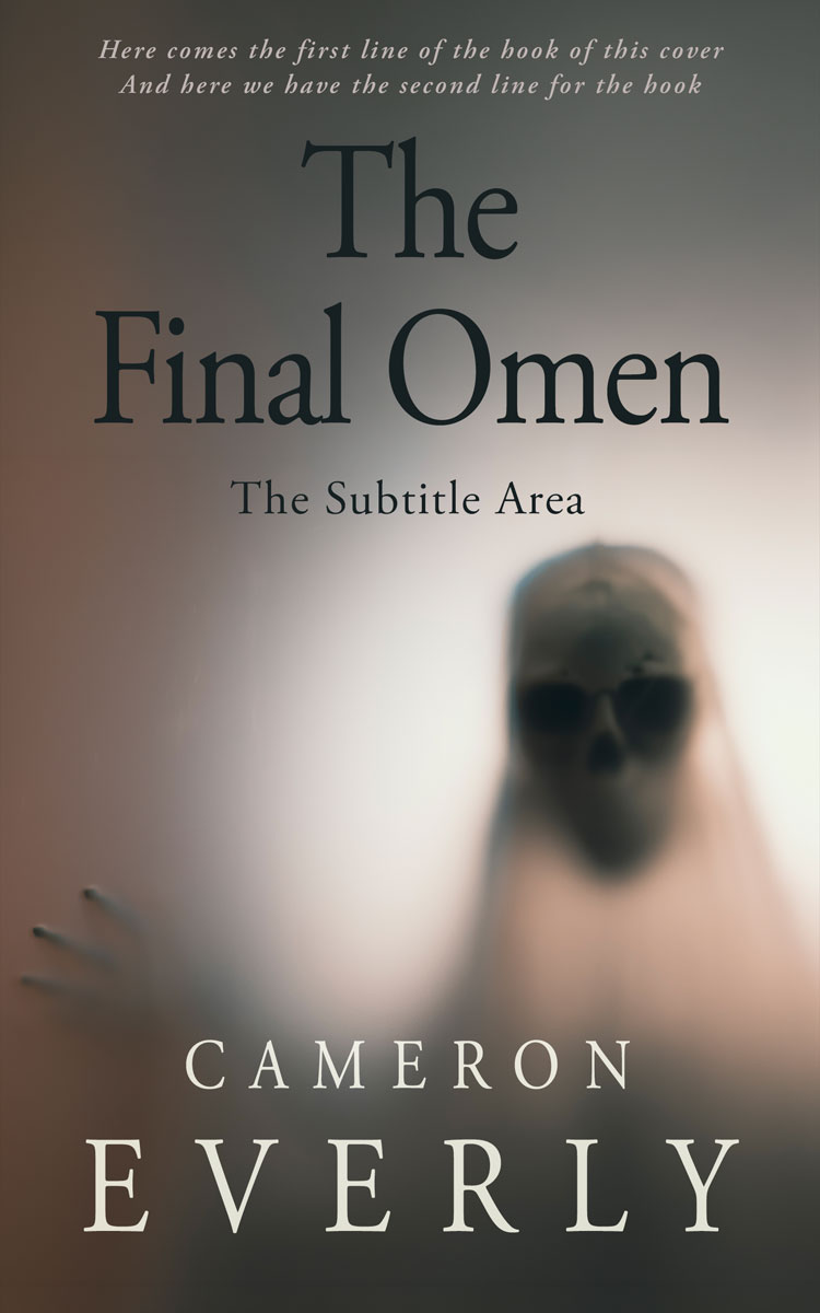 2D view of Premade Horror Book Cover - Fuscous Gray #18306 | BookCoverZone*
