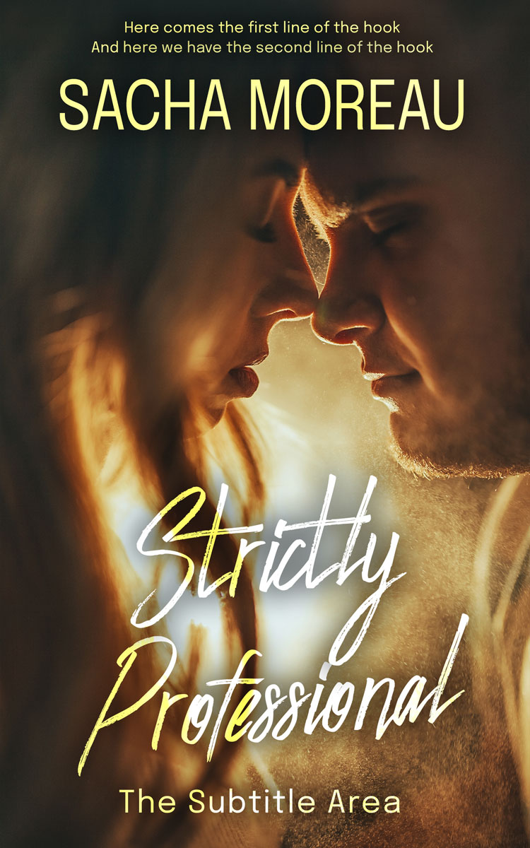 2D view of Premade Romance Book Cover - English Walnut #18349 | BookCoverZone