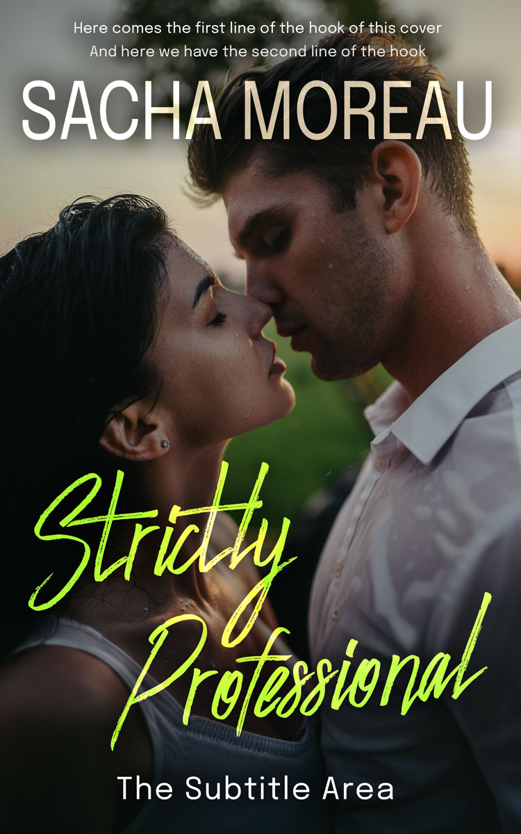 2D view of Premade Romance Book Cover - Rangitoto #18355 | BookCoverZone