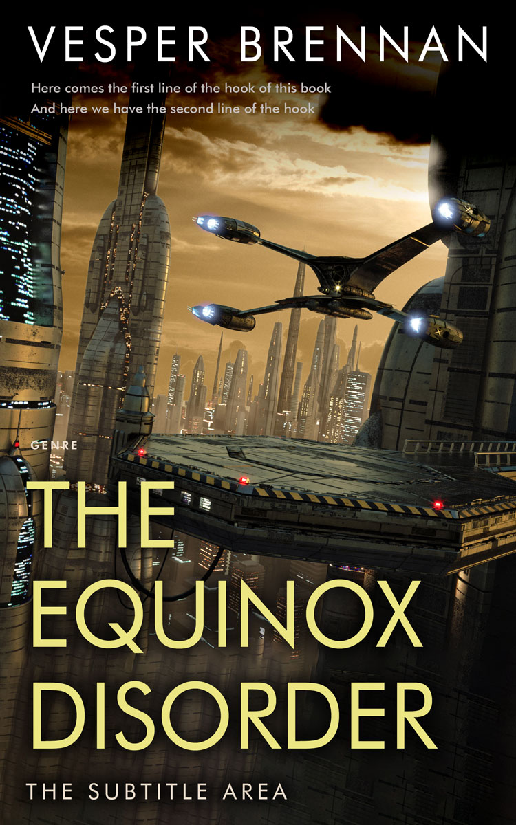 2D view of Laser #20018 - Premade Science Fiction Book Cover