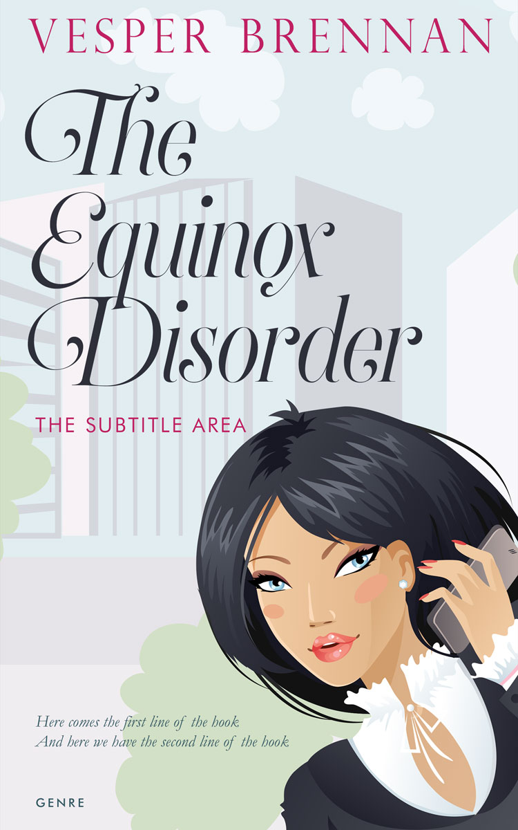 2D view of Iron #20038 - Premade Chick Lit Book Cover