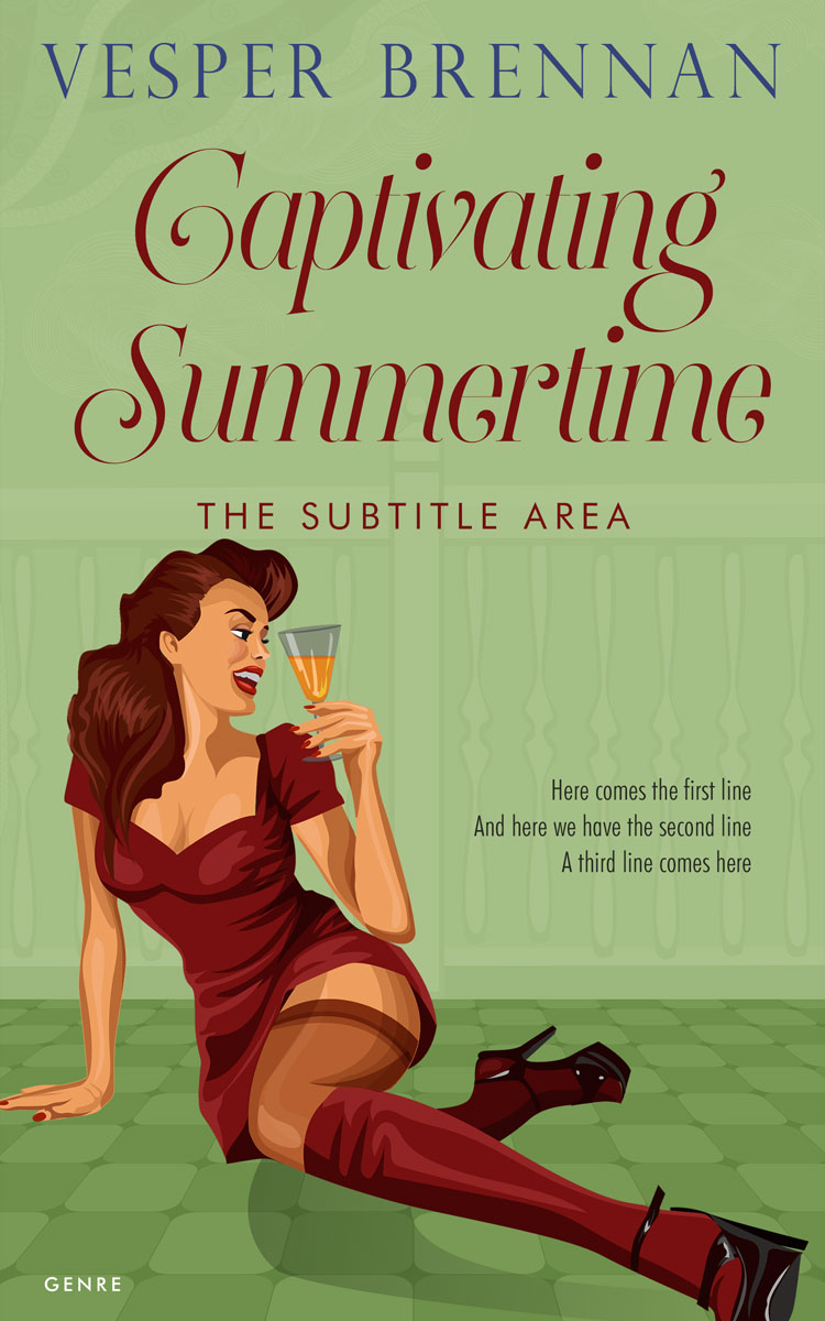 2D view of Premade Erotica Book Cover - Olivine