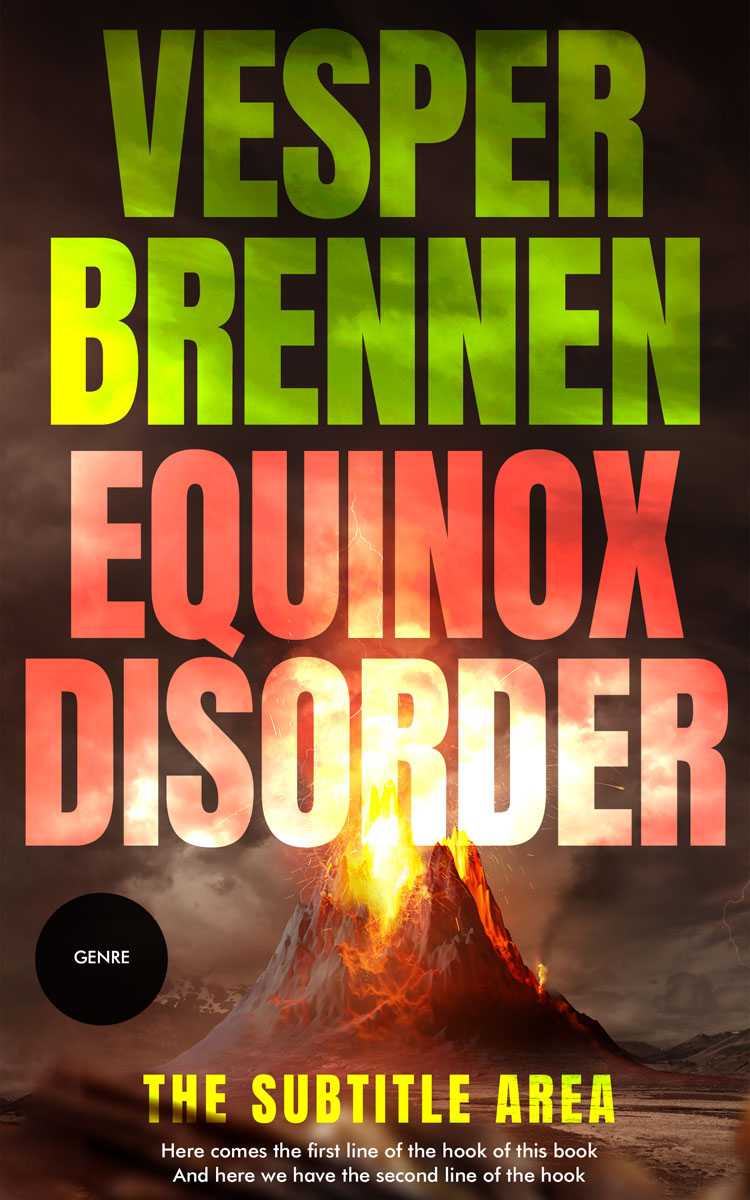 2D view of Premade Apocalyptica Book Cover - Metallic Bronze