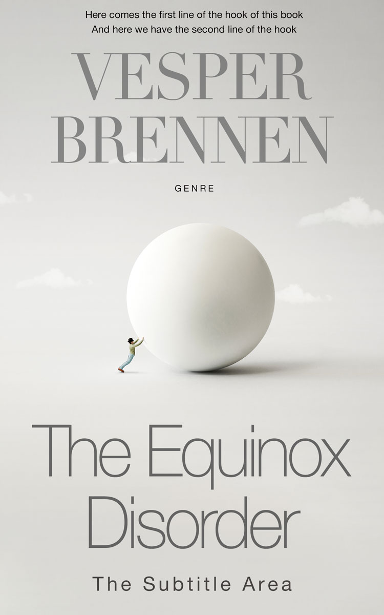 2D view of Quill Gray #20069 - Premade Self-Improvement & Self-Help Book Cover