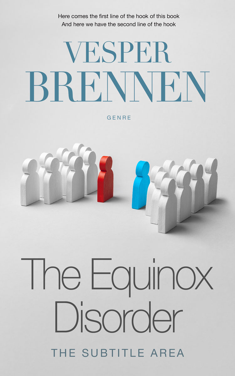 2D view of Pale Slate #20076 - Premade Self-Improvement & Self-Help Book Cover