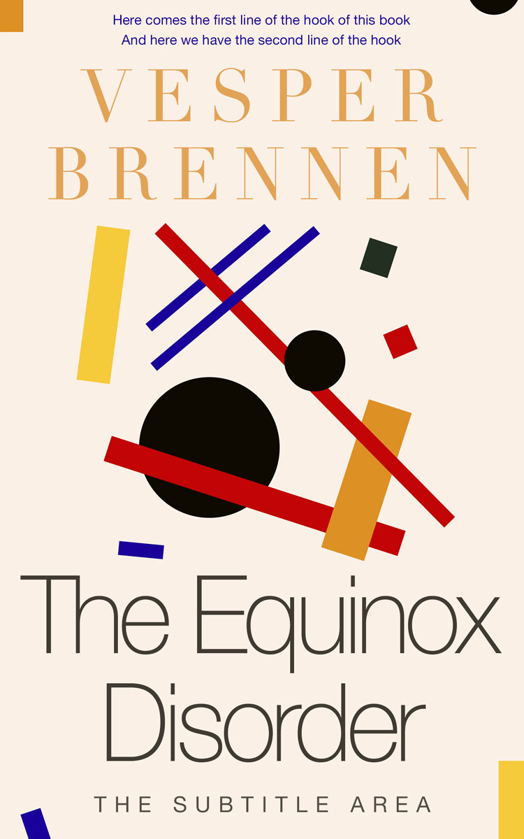 2D view of Citrine White #20079 - Premade Abstract Book Cover