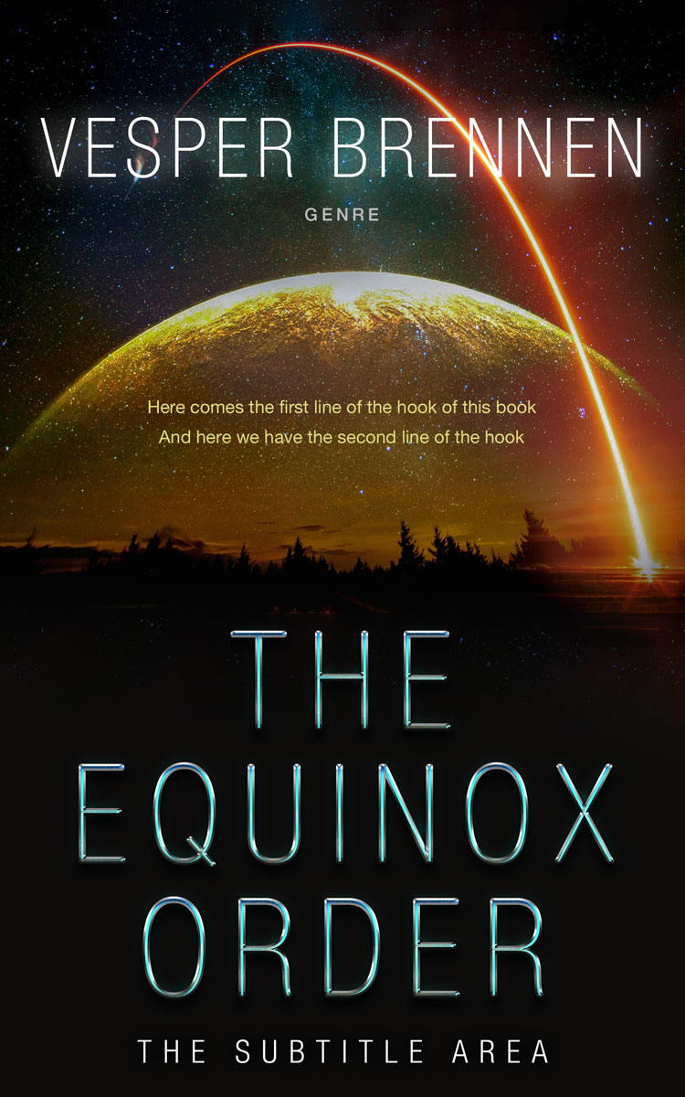 2D view of Premade Apocalyptica Book Cover - Cod Gray