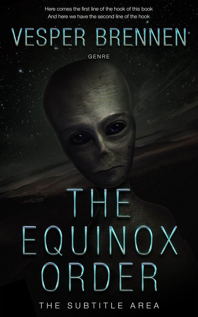 2D view of Cod Gray #20102 - Premade Science Fiction Book Cover