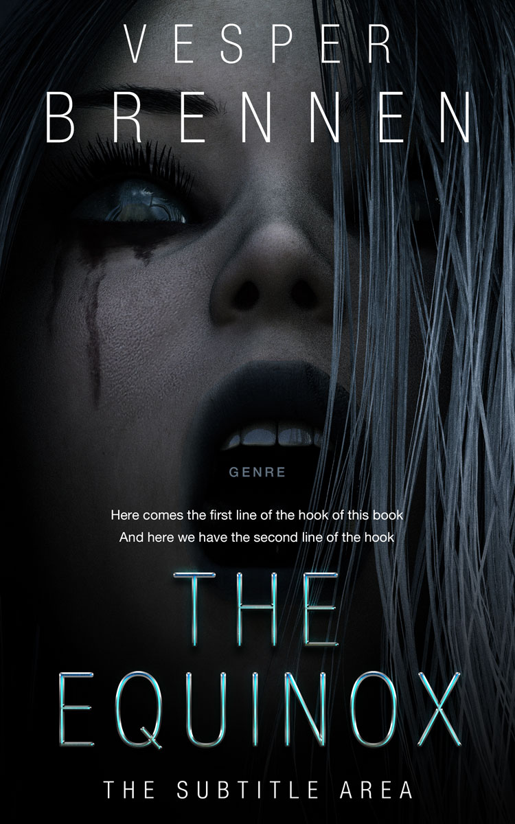 2D view of Premade Horror Book Cover - Woodsmoke