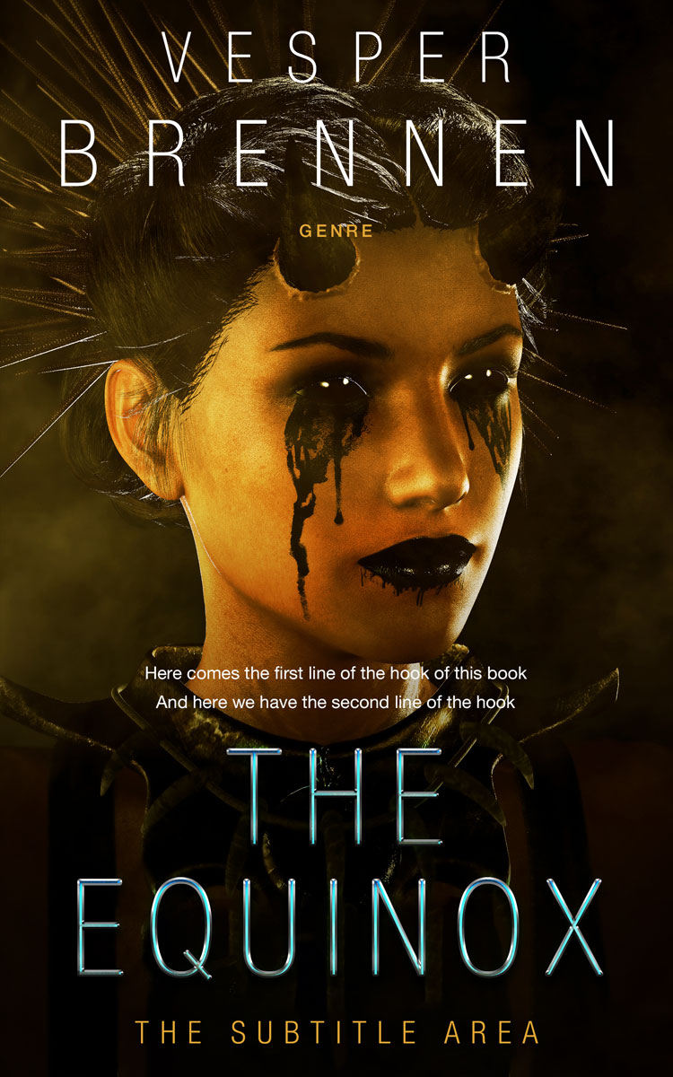 2D view of Graphite #20116 - Premade Horror Book Cover