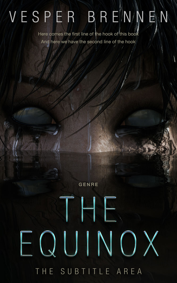 2D view of Cod Gray #20119 - Premade Horror Book Cover