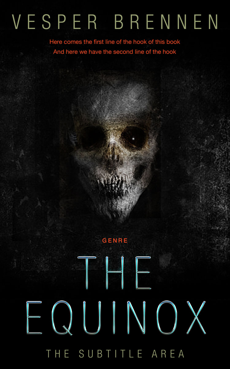 2D view of Cod Gray #20122 - Premade Horror Book Cover