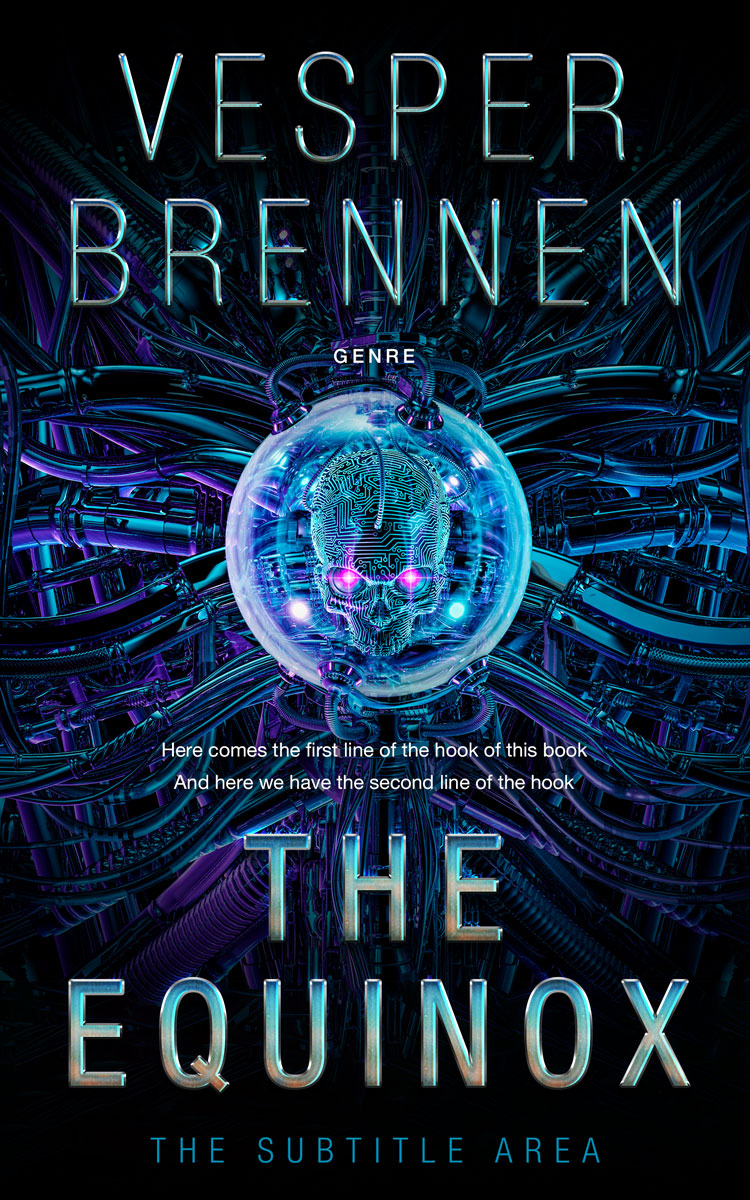 2D view of Ebony #20125 - Premade Apocalyptica Book Cover