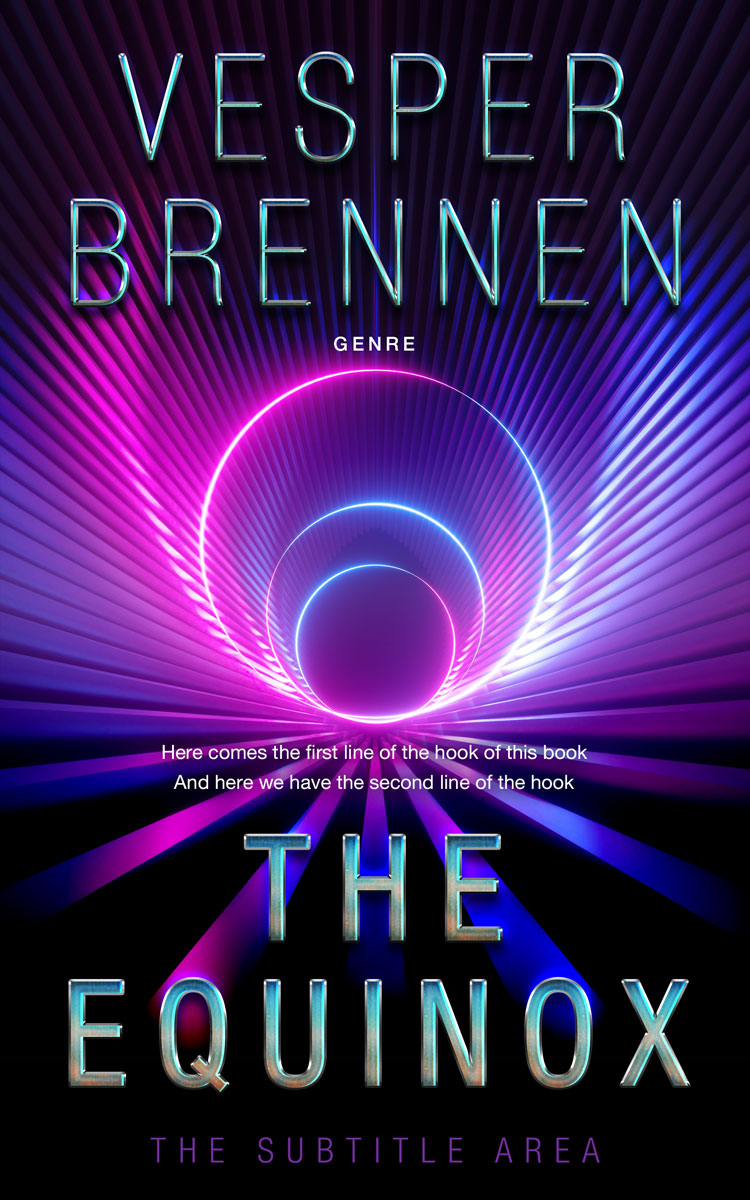 2D view of Lavender #20127 - Premade Science Fiction Book Cover