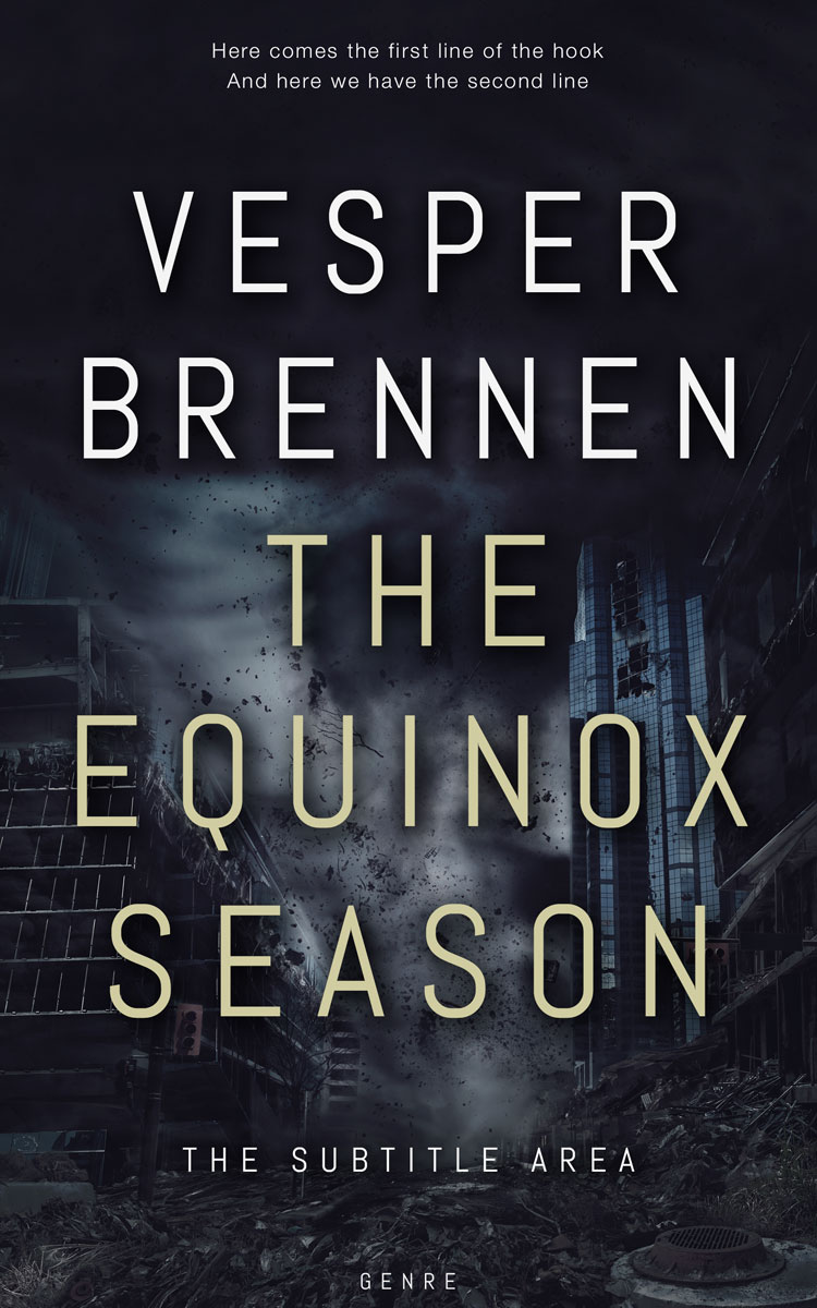 2D view of Premade Apocalyptica Book Cover - Charade