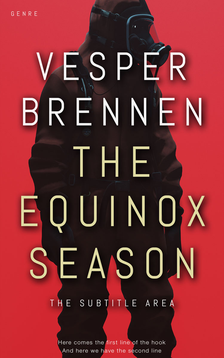 2D view of Persian Red #20143 - Premade Apocalyptica Book Cover