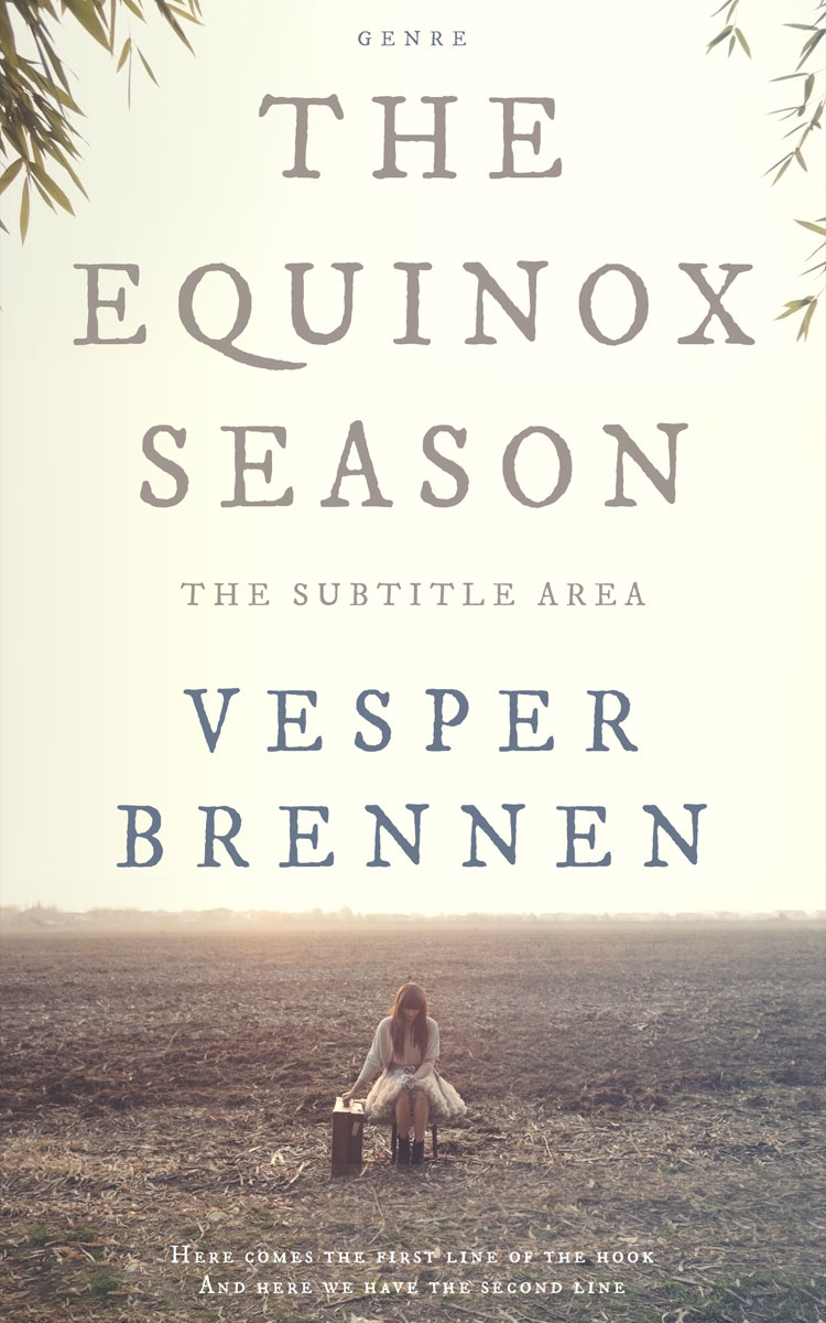 2D view of Premade Literary Fiction Book Cover - Sandstone