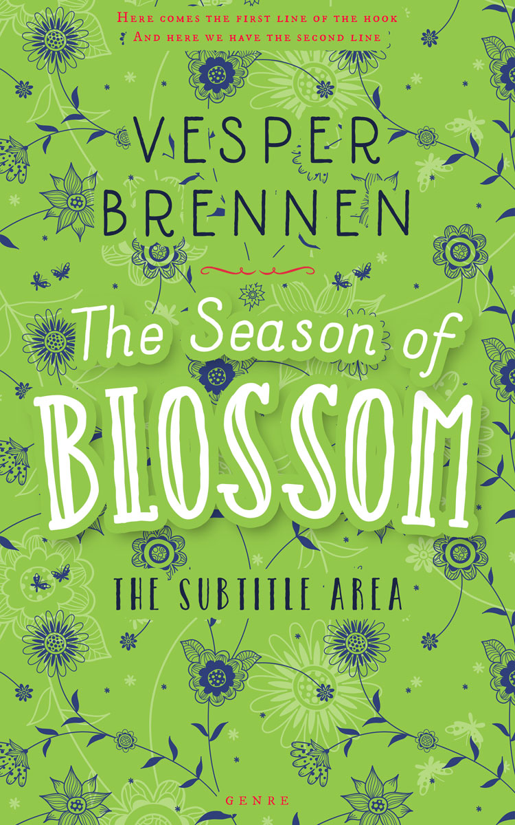 2D view of Premade Nature Book Cover - Celery