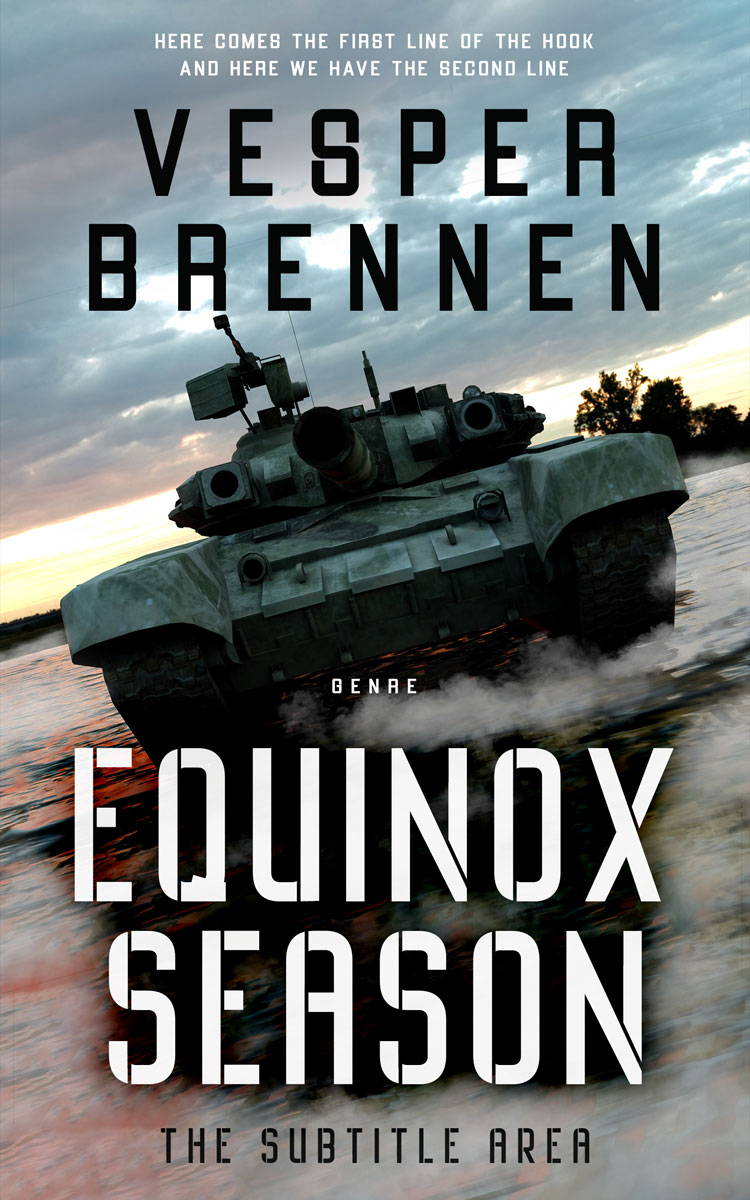 2D view of Premade Action & Adventure Book Cover - Regent Gray