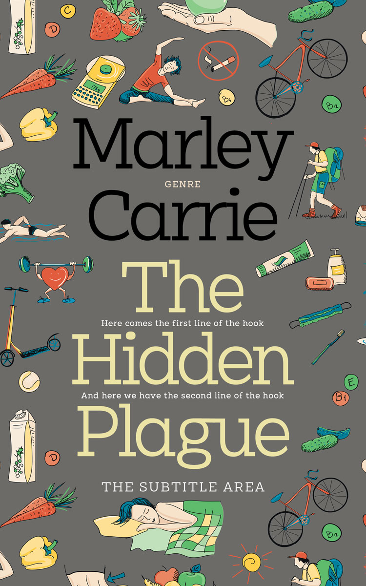 2D view of Ironside Gray #20300 - Premade Health & Mind & Body Book Cover