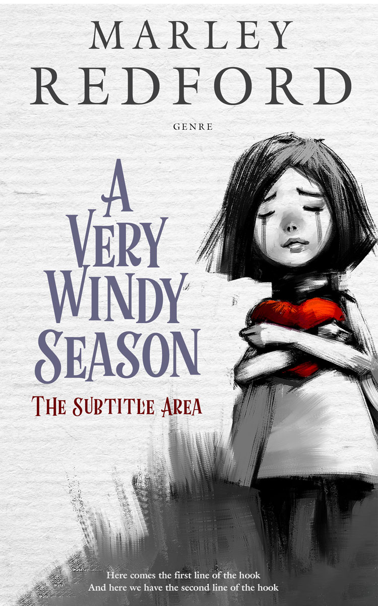 2D view of Ship Gray #20328 - Premade Romance Book Cover